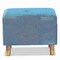 Baxton Studio Elias Modern and Contemporary Sky Blue Velvet Fabric and Oak Brown Finished Wood Storage Ottoman 178-11319-Zoro - alternate 6